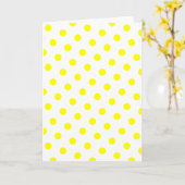 Witte en Gele Stippen Kaart (Gele Bloem)