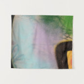 Witte en gele textiel wandkleed (Voorkant (horizontaal))
