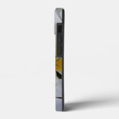 Witte en Gele Tuinbloemen Monogram Case-Mate iPhone Case (Achterkant / Links)