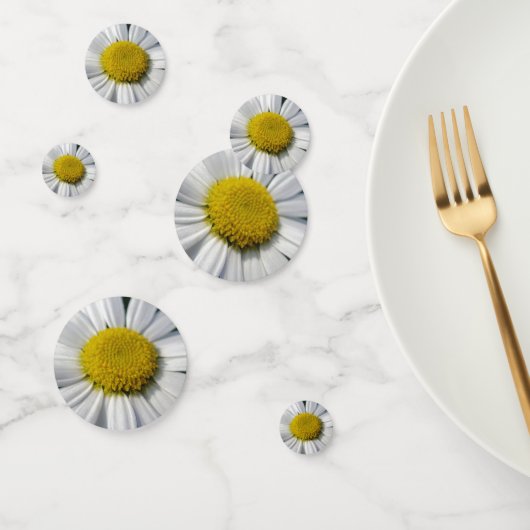 witte en gele vogel confetti (Groep)