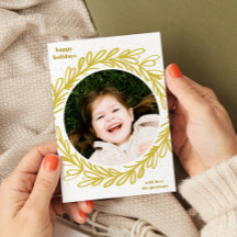 Witte en gele Waterverf Botanische foto Lijst