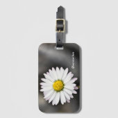 Witte en gele Wilde Daisy Bagagelabel (Voorkant (verticaal))