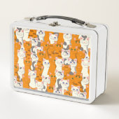 Witte en gember katten patroon groene ogen blauwe  (Voorkant)