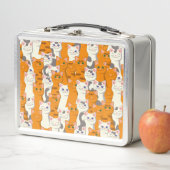 Witte en gember katten patroon groene ogen blauwe  (In situ)