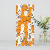 Witte en gember katten patroon groene ogen blauwe  (Staand voorkant)