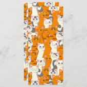 Witte en gember katten patroon groene ogen blauwe  (Voorkant / Achterkant)