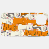 Witte en gember katten patroon groene ogen blauwe Case-Mate iPhone case (Achterkant (horizontaal))