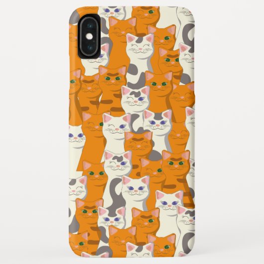 Witte en gember katten patroon groene ogen blauwe  Case-Mate iPhone case (Achterkant)