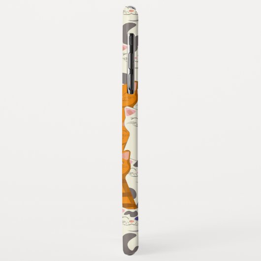 Witte en gember katten patroon groene ogen blauwe  Case-Mate iPhone case (Achterkant/links)