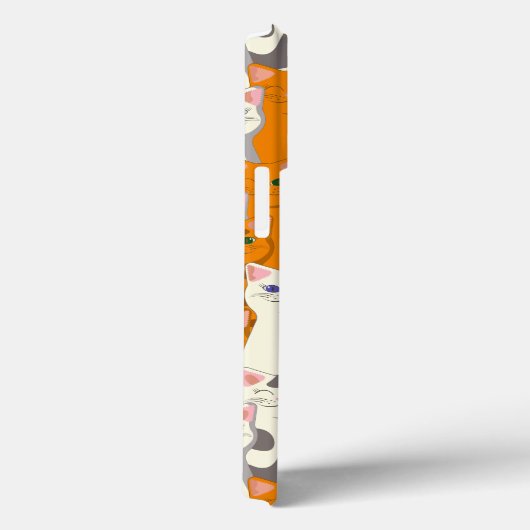 Witte en gember katten patroon groene ogen blauwe  Case-Mate iPhone case (Achterkant / Rechts)