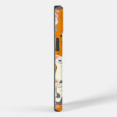 Witte en gember katten patroon groene ogen blauwe Case-Mate iPhone case (Achterkant / Rechts)