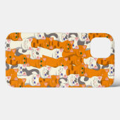 Witte en gember katten patroon groene ogen blauwe Case-Mate iPhone case (Achterkant (horizontaal))