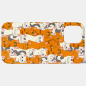 Witte en gember katten patroon groene ogen blauwe Case-Mate iPhone case (Achterkant (horizontaal))