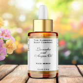 Witte en Geweven Gouden Folie Cosmetica Dropper Fl Etiket