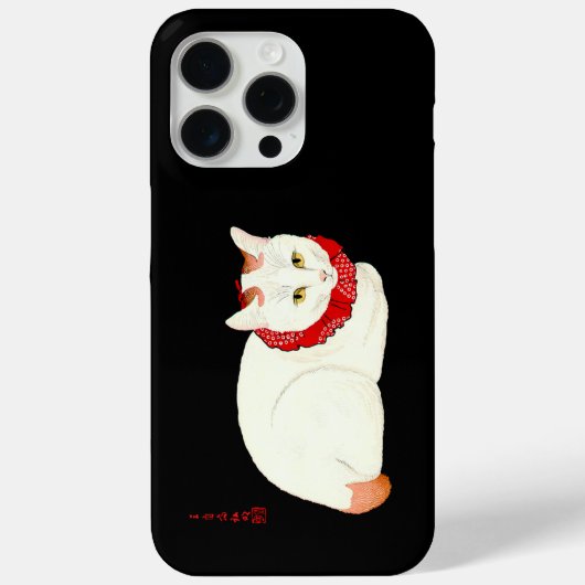 Witte en Ginger Japanse Kat Case-Mate iPhone Case (Achterkant)