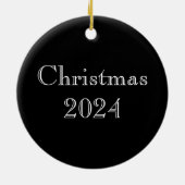 Witte en Ginger Japanse Kat Keramisch Ornament (Achterkant)