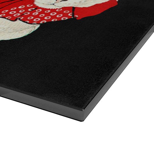 Witte en Ginger Japanse Kat Snijplank (Hoek)