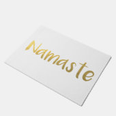 Witte en Gold Namaste Vloermat Deurmat (Schuin)