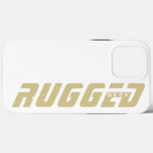 witte en goudbruine EEK Case-Mate iPhone Case (Achterkant (horizontaal))