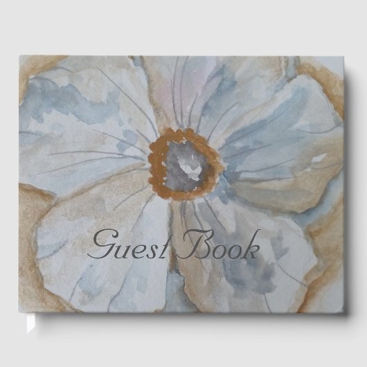 WITTE EN GOUDE STROOM GASTENBOEK (Voorkant)