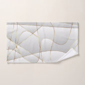 Witte en gouden Abstracte achtergrond Bad Handdoek (Handdoek)