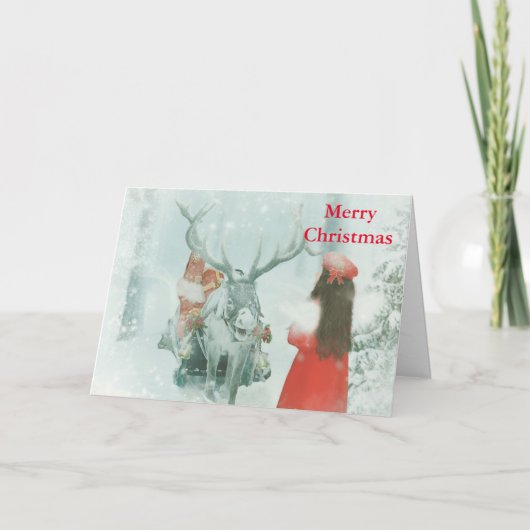 Witte en gouden bal met sneeuwkerst feestdagen kaart (Voorkant)