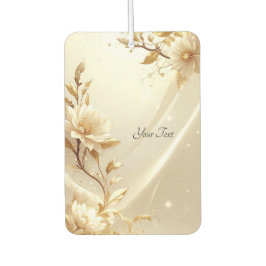 Witte en gouden bloemen luchtverfrisser