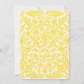 Witte en Gouden Botanische Bloemen 30ste Verjaarda Kaart (Achterkant)