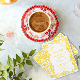 Witte en Gouden Botanische Bloemen 30ste Verjaarda Kaart