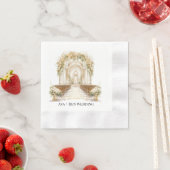 Witte en gouden bruiloft servet (Insitu)