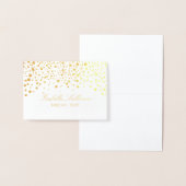 Witte en gouden Confetti Stippen | Kaarten plaatse (Display)