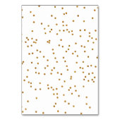 Witte en gouden Confetti Stippen | Kaarten plaatse (Achterkant)