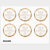 Witte en gouden cosmetica pot label met ingrediënt (Vel)