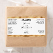 Witte en Gouden Folie Cosmetica Dropper Fleslabel Etiket (Insitu)