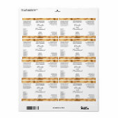 Witte en Gouden Folie Cosmetica Dropper Fleslabel Etiket (Full Sheet)