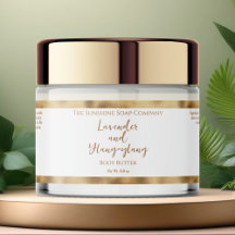 Witte en gouden folie waterdichte cosmetica potje 