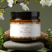 Witte en gouden folie waterdichte cosmetica potje  waterfles etiket