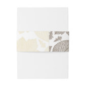 witte en gouden herfst bruiloft uitnodigingen wikkel (Achterkant Voorbeeld)