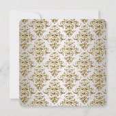 Witte en Gouden Kruis doop Kaart (Achterkant)