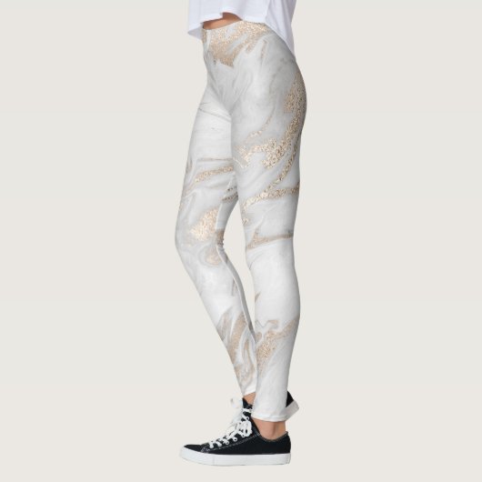 Witte en gouden Leggings (Links)