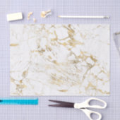 Witte en gouden marmer tissuepapier (Craft)