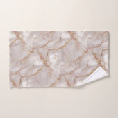 Witte en gouden marmertextuur bad handdoek (Handdoek)