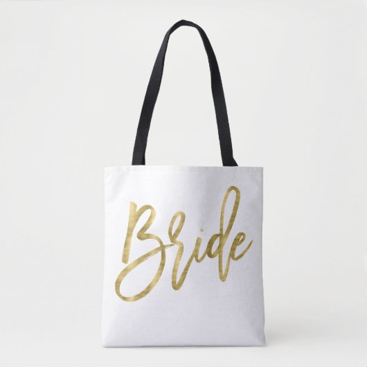 Witte en gouden olievlekken tote bag (Voorkant)