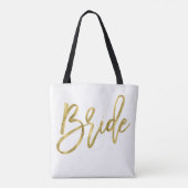 Witte en gouden olievlekken tote bag (Achterkant)