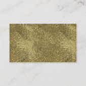 Witte en gouden Peacock Feather Place Card Plaatskaartje (Achterkant)