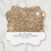 Witte en gouden pompoenen herfst bedankje bedankjes labels (Achterkant)