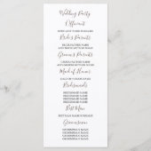 Witte en gouden pompoenen herfst bruiloft programm programmakaart (Achterkant)