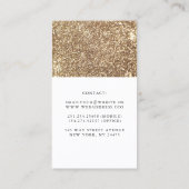 Witte en Gouden Pompoenen Herfst Oogst Decor Visitekaartje (Achterkant)