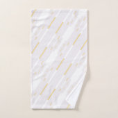 Witte en gouden standaard washandset bad handdoek (Handdoek)