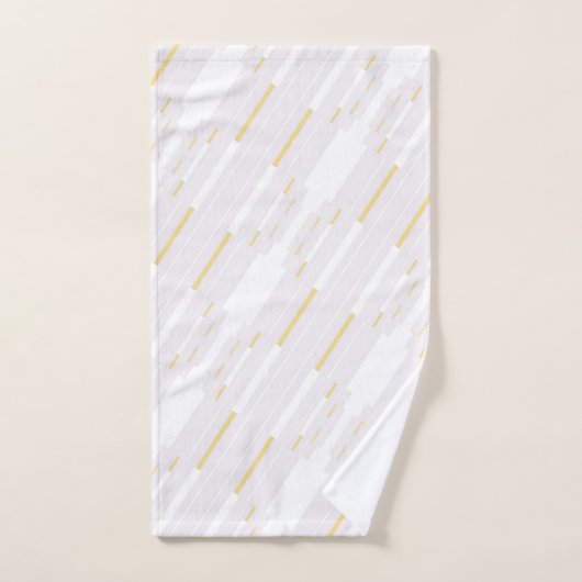 Witte en gouden standaard washandset bad handdoek (Handdoek)